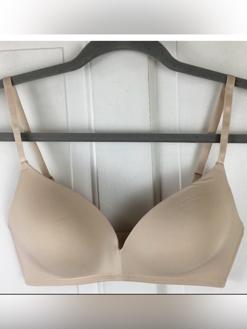 H&M Womens Wirefree T-shirt Bra 34C Nude New NWOT